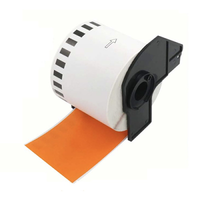 Kompatibilní oranžová etikety Brother DK-22205