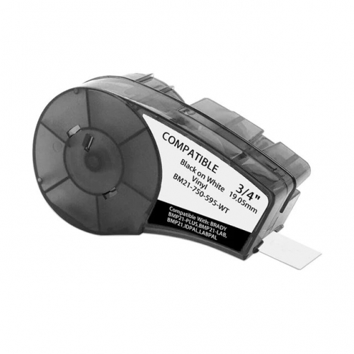 Kompatibilní páska Brady M21-750-595-WT černá na bílé 19,1mm